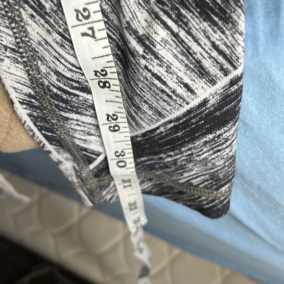 Lululemon Wunder Under Leggings Full-On Luon (Roll Down) Heat Wave White Black - Picture 5 of 11